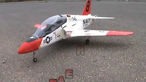 RC BAE Hawk T-45 in Rolling Action