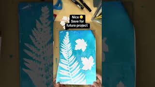Botanical Gelli Prints made with a handmade stencil #gelliprint #printmaking #artprocess #gelliplate