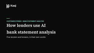 How Lenders Use AI Bank Statement Analysis (Customer Stories) News