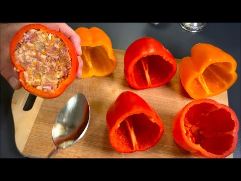 Sehr lecker und einfach! Gefllte Paprika  Gourmet-Abendessen!