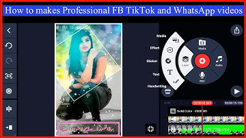How to make professional TikTok Video in kinemaster! Kinemaster main WhatsApp status kesy Banay 2025