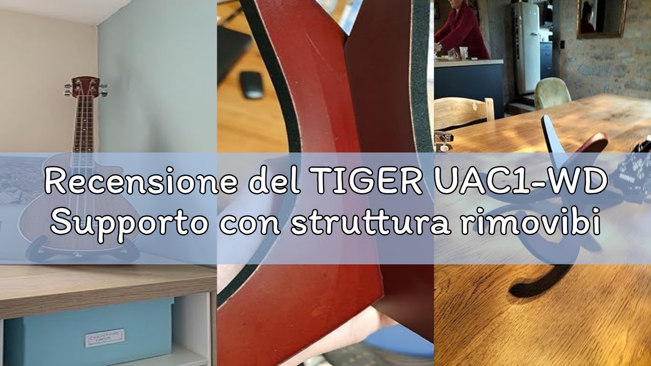 Tiger UAC19-BK Support Pliable Pour Ukulélé, Mandoline Et Violon - Noir, Léger Et Robuste