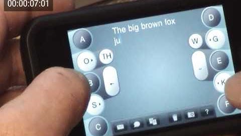 GKOS - Chordic text entry on iPhone