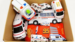 救急車のミニカー走る！緊急走行！坂道走行テスト Ambulance minicar runs on a slope with sirens sounding