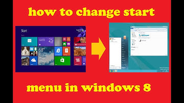 how to change start menu in windows 8.1