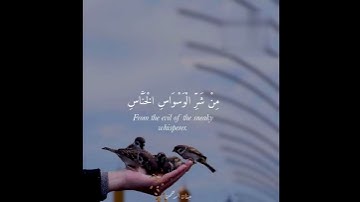 أرح سمعك 😴💙سورة الناس#للقارئ_سعد_الغامدي 🌟#حالات_واتس_اب_دينيه