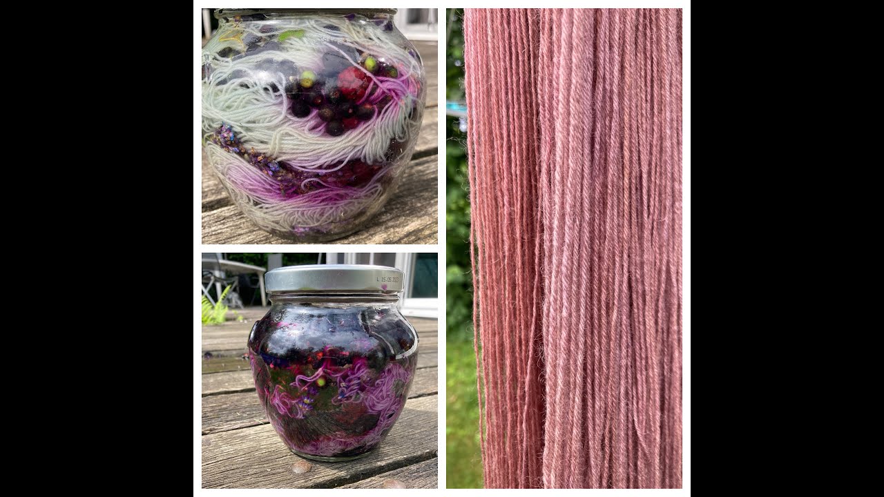 Experiment Solarfärben - Wolle mit Pflanzen färben