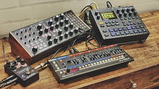 1 minute synth jam - Digitakt, Subharmonicon, JU-06A