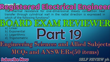 REE Board Exam Reviewer (ESAS Part 19) : 50 - Items || Objective type Questions and Answers.