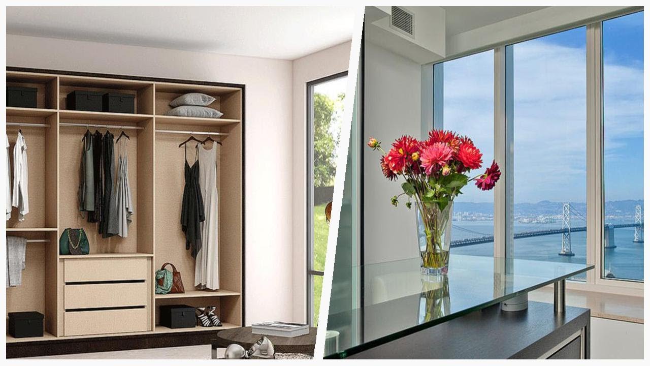 75 Closet With Glass-front Cabinets And Brown Cabinets Design Ideas You'll Love ⭐️