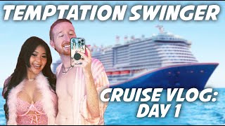 Temptation Cruise 2024 Day 1 Vlog | BTS Swinger Cruise Embarkation Day | Adult Spring Break Vacation