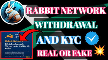 Rabbit Mining App New Update।Rabbit Coin Withdrawal।Rabbit Network KYC Verification।Rabbit Coin।