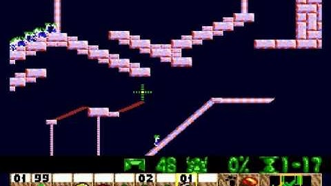 Lemmings Genesis/Mega Drive Walkthrough: Present Level 22