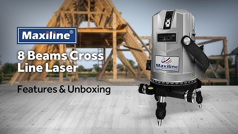 Maxiline SR4V4H Red Beam Cross Line Laser Level UNBOXING AND FEATURES