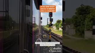 ka Ambarawa ekspress disusul ka Argo Bromo anggrek di stasiun babat