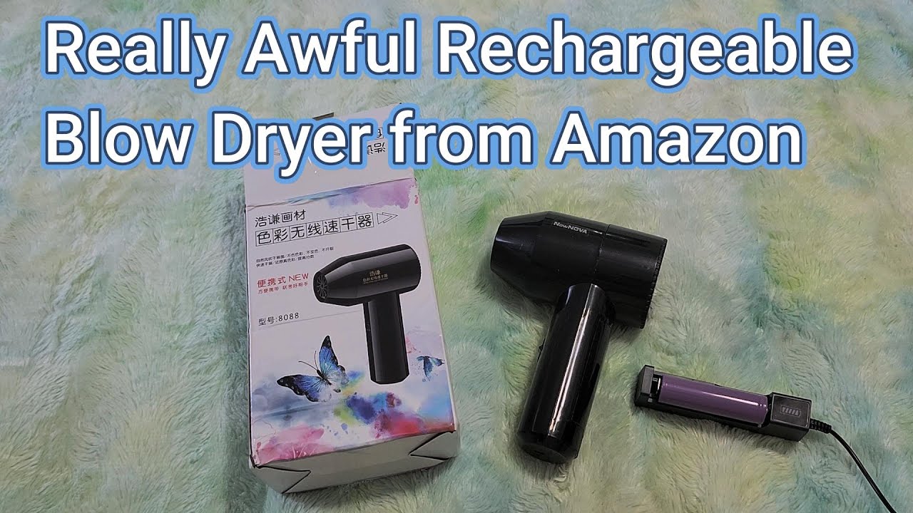 Amazon Unboxing: $14 Cordless Hair Dryer – Rechargeable, But Only Kinda!