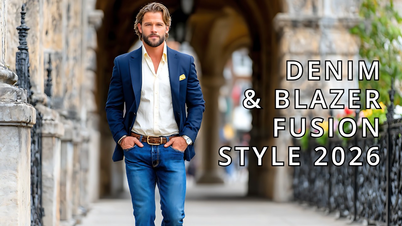 👖 2026 Denim Trends Pairing Ralph Lauren Jeans With Classic Navy Blazers For Men Over 40