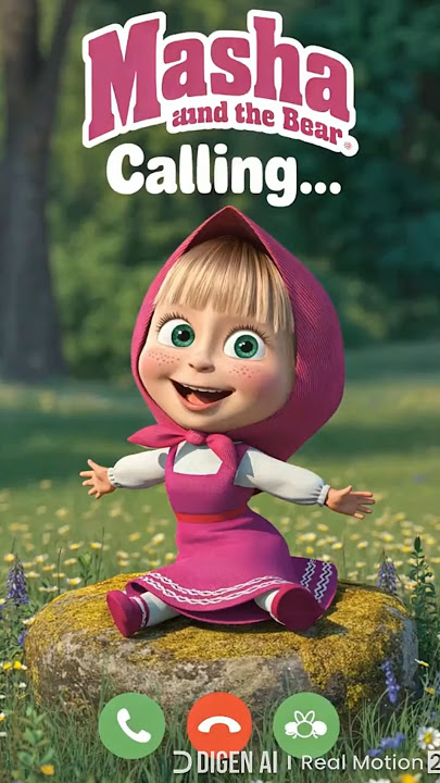 اتصال من ماشا مع رنه ايفون 🎁 Masha's call with iPhone ringtone #totalgaming to#kitten #cute #masha