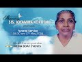 Joyamma koruthu  funeral live