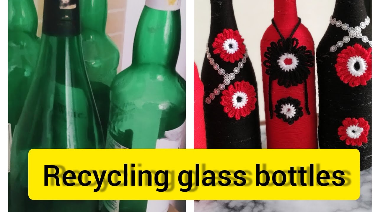 Glass Bottles Decorations, easy ideasKENYAN YOUTUBER YouTube