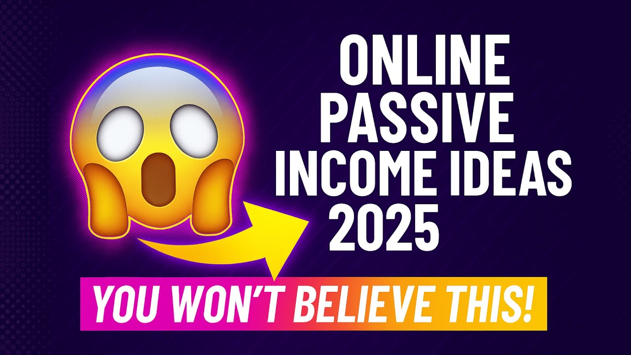 Online Passive Income Ideas 2025 – Earn While You Sleep - YouTube