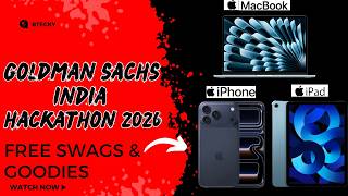 Goldman Sachs India Hackathon 2026 || Earn Mackbook, Ipad & Iphone || Last Day To Apply!!