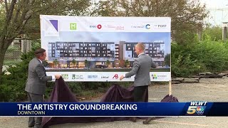 Ground broken on new apartment complex along downtown Cincinnati riverbank