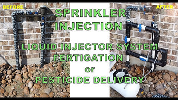 SPRINKLER Injection system / Liquid Injector System / Fertigation / Pesticide Delivery System