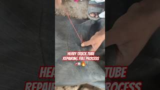 Truck Tube Big Cut Repair | Hand Stitching Work 🔧