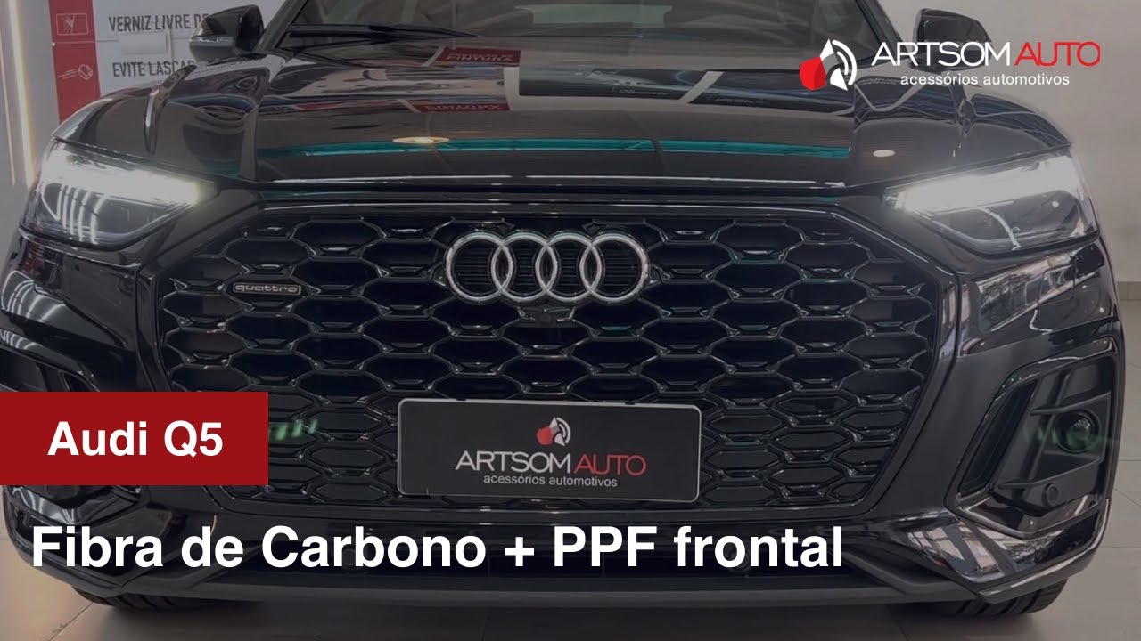 Audi Q5 - PPF frontal + Revestimento fibra carbono - ArtSomAuto