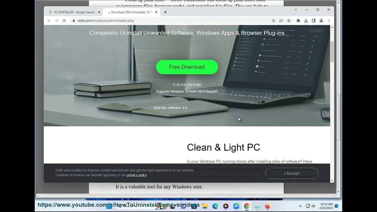 What's IO Uninstaller? YouTube