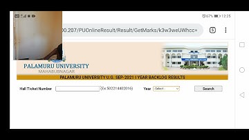 palamuru University 1st,2nd&3rd year Backlog results 2021|PU UG degree Backlog result |PU results