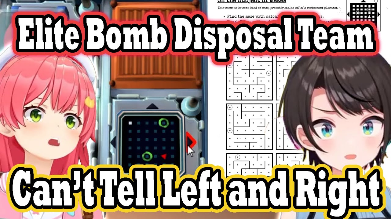 Miko & Subaru Try Defusing Bombs but Mix Up Left and Right!