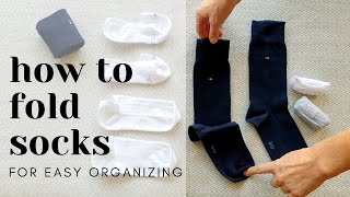 THE BEST WAY TO FOLD SOCKS FOR EASY ORGANIZING