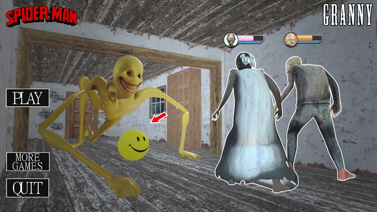 Granny and Grandpa vs 2 Verity Mad in house !! funny horror animation