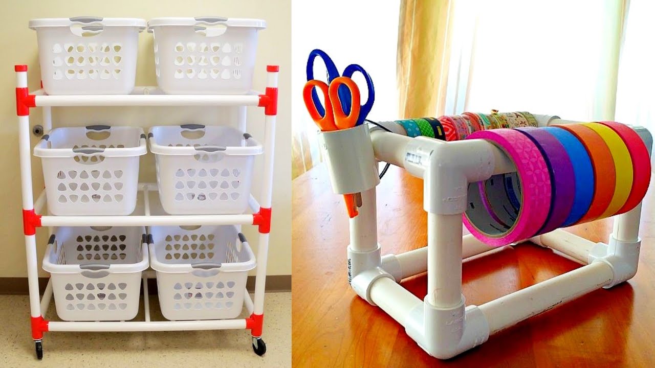 Hits and Misses Home Decor - PVC Pipe Art Caddy, TheHomesIHaveMade