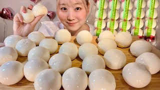 ASMR まんまる真っ白な牧家のプリン Sphere White Milk Pudding【日本語字幕】【咀嚼音/ Mukbang/ Eating Sounds】