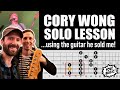 Cory Wong Pentatonic Solo Lesson Using HIS GUITAR! Live in Austin, TX (From Gumshu)