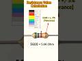 How to Calculate 4 Band Resistor Value | Easy Trick #resistor