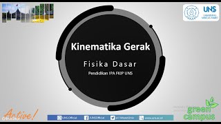 Kinematika bag.1 (fisika dasar) -