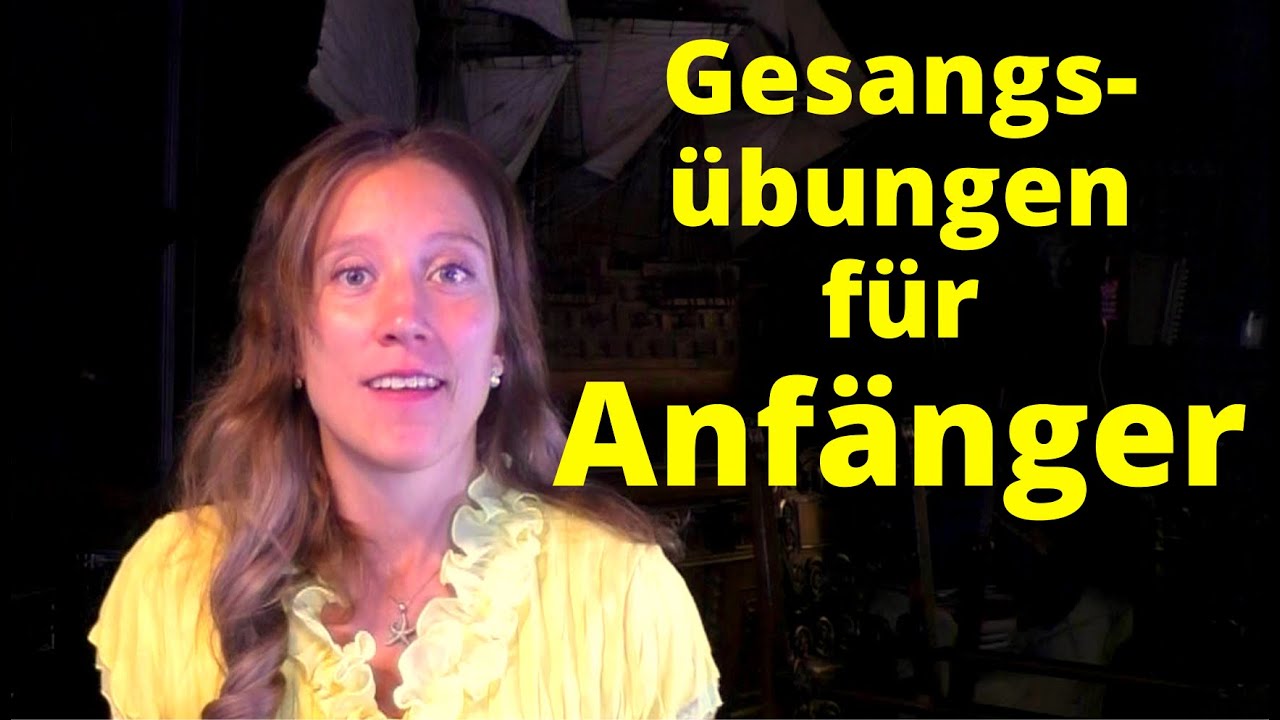 Gesangsübungen für Anfänger