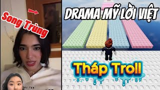 Bị Sinh Vật Kỳ Lạ Theo Dõi Vào Ban Đêm | Drama Mỹ Lời Việt | Roblox Parkour Tháp Troll Tower