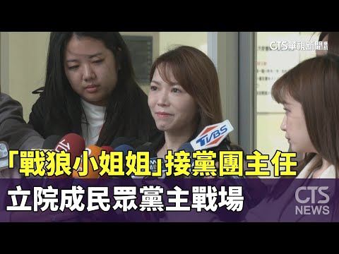 「戰狼小姐姐」接黨團主任 立院成民眾黨主戰場｜華視新聞 20240216