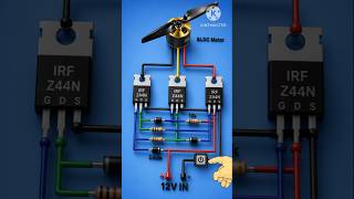BLDC Motor Driver Circuit Explained ⚡ Brushless DC Motor Controller #Shorts