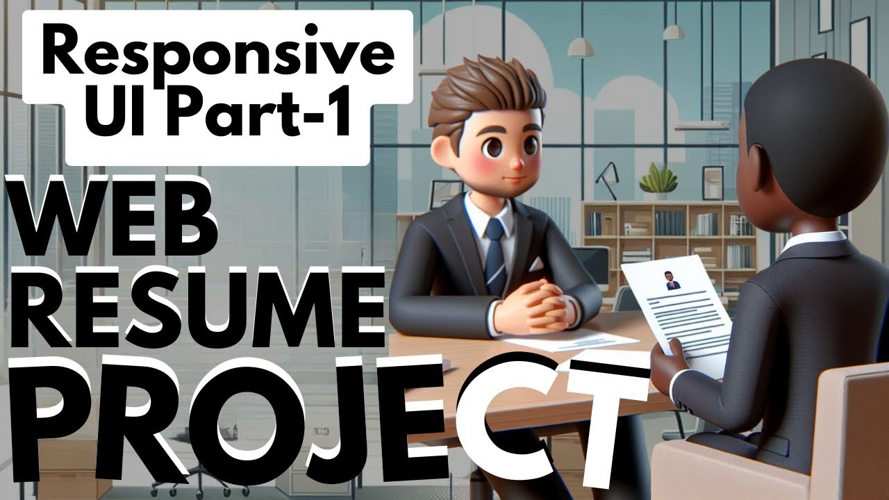P14 - Amazing Responsive UI | Web Resume Project - YouTube