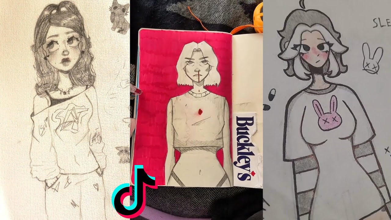 1 HOUR Of ALT Drawing ART TikToks Compilation 6 YouTube