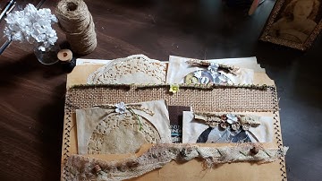 Rustic Altered File Folder - Bohodaydreams Swap