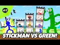 Stickman vs green rainbow friends