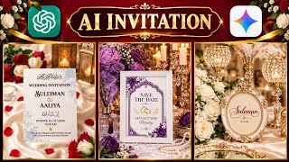 Islamic Wedding Save The Date Video Editing using Google Gemini & ChatGPT AI Invitation screenshot 5