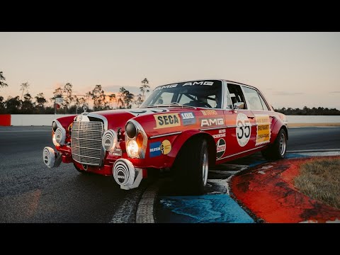 One Last Time On The Race Track Mercedes Benz 300 SEL 6 8 Red Pig Rote Sau 